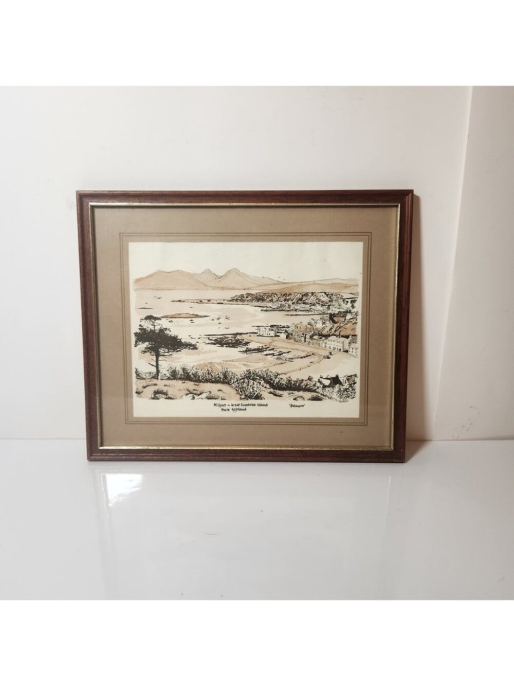 Millport Great Cumbrae Island Scotland Pen & Ink Drawing Framed Belmont Sussex